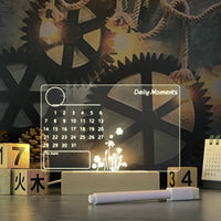 Thumbnail for Creative Note Board Creative Led Night Light USB Message Board Holiday Light With Pen Gift For Children Girlfriend Decoration Night Lamp