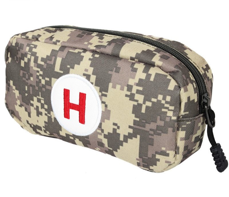 Camouflage first aid bag