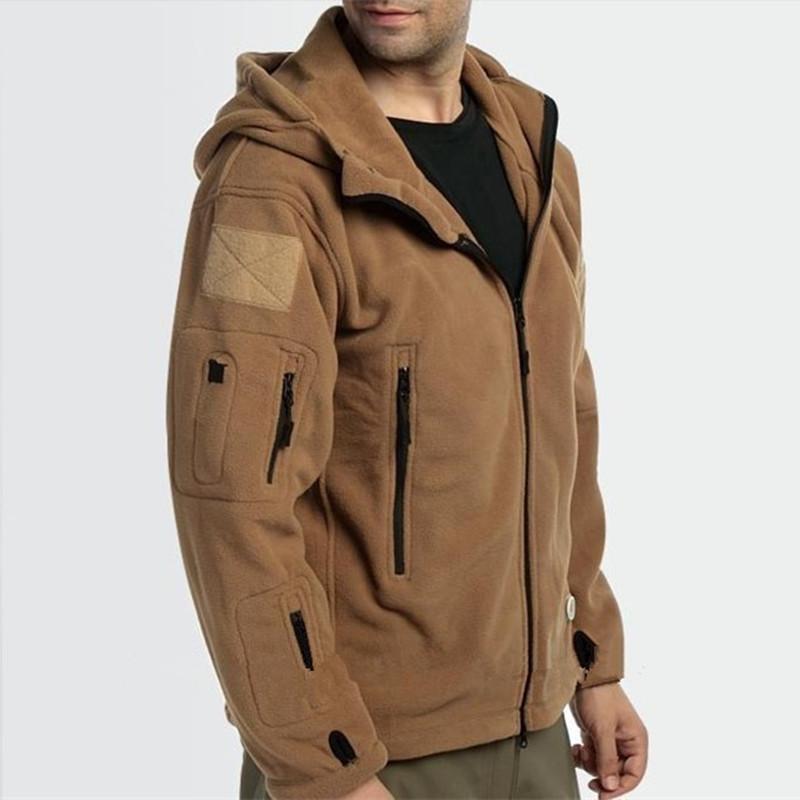 Men Military Winter Thermal Fleece Tactical Jacket Outdoors