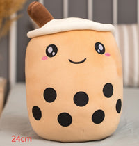 Thumbnail for Cute Fruit Drink Plush Stuffed Soft Strawberry Milk Tea Plush Boba Tea Cup Toy Bubble Tea Pillow Cushion Kids Gift