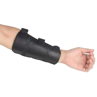 Thumbnail for Krayney Youth Leather 3-Strap Arm Guard Hunting Shooting Arrow Bow Gear Accessories, Archery Arm Protector