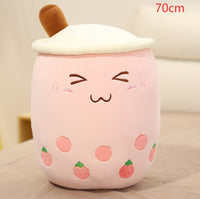 Thumbnail for Cute Fruit Drink Plush Stuffed Soft Strawberry Milk Tea Plush Boba Tea Cup Toy Bubble Tea Pillow Cushion Kids Gift