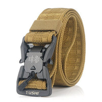 Thumbnail for Canvas outdoor tactical belt Military training belt textile nylon camouflage men's belt