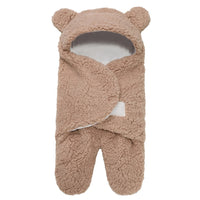 Thumbnail for Lamb Plush Sleeping Bag Newborn Baby Swaddling Quilt