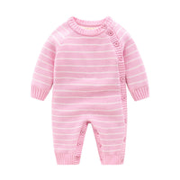 Thumbnail for Fashion Newborn Baby Fleece-lined Jumpsuit