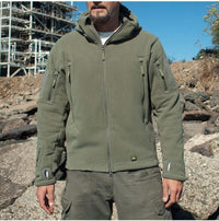 Thumbnail for Men Military Winter Thermal Fleece Tactical Jacket Outdoors