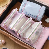 Thumbnail for Folding Storage Bag Travel Portable Cosmetic Bag Detachable Wash Bags